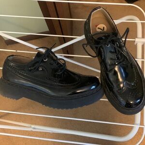 Almost new. they fit a bit small than the size they are supposed to be.